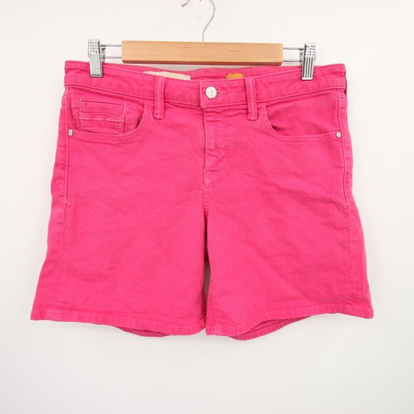 Pilcro and the Letterpress Anthropologie Shorts Pink Stretchy Jean Mid Rise 29 - Picture 2 of 11